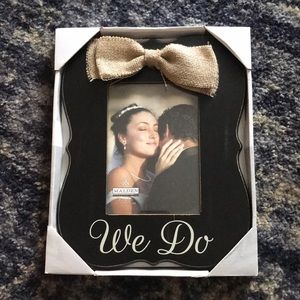 “We Do” wedding picture frame